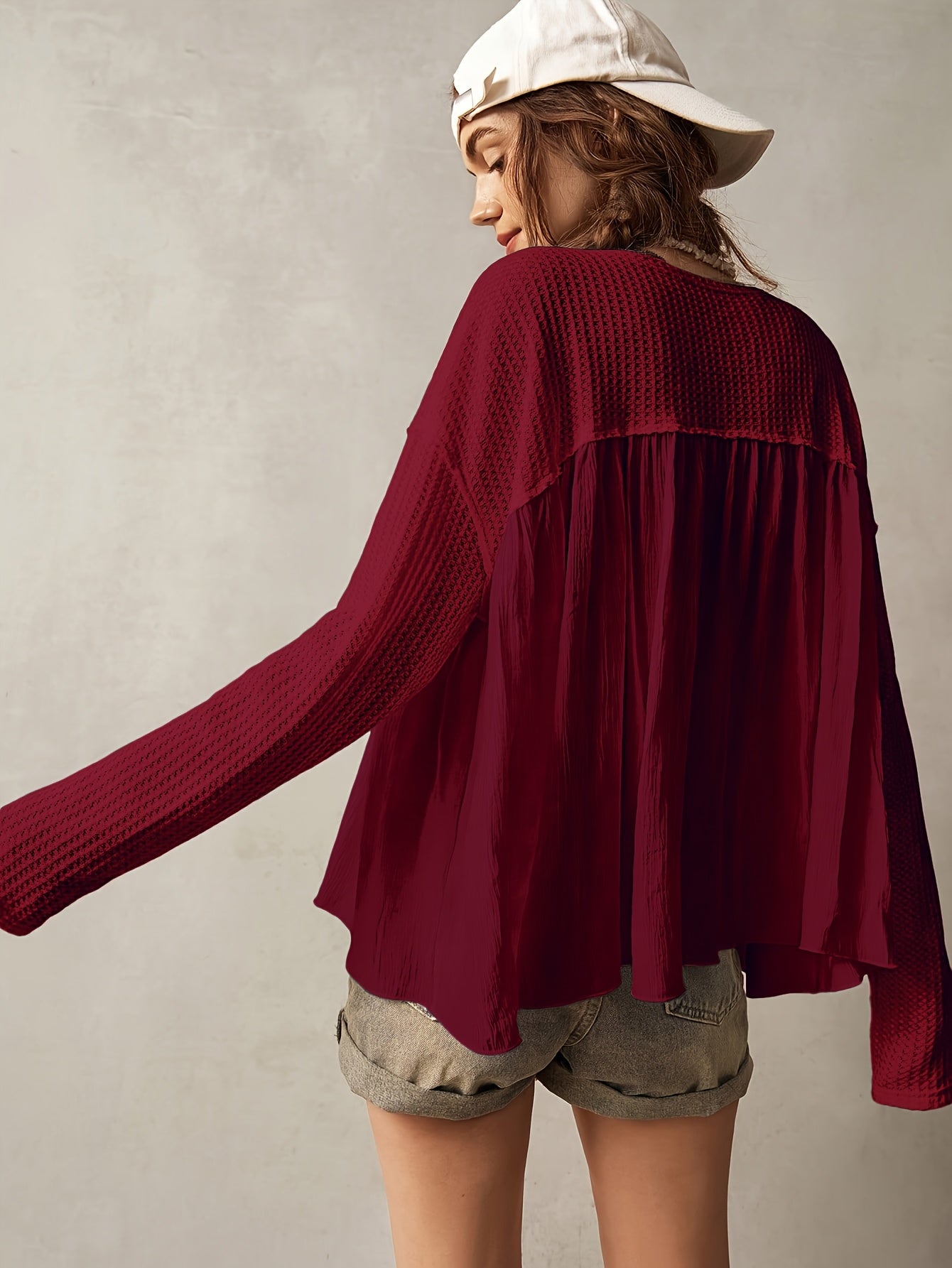 Pauline | Losvallende Blouse met Knoopsluiting