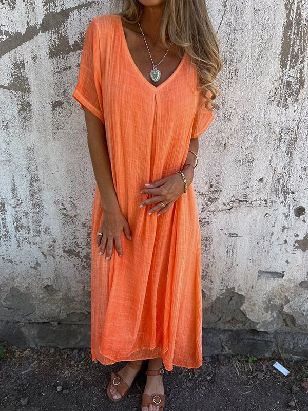 Eline | Casual Zomerjurk met Relaxte Pasvorm