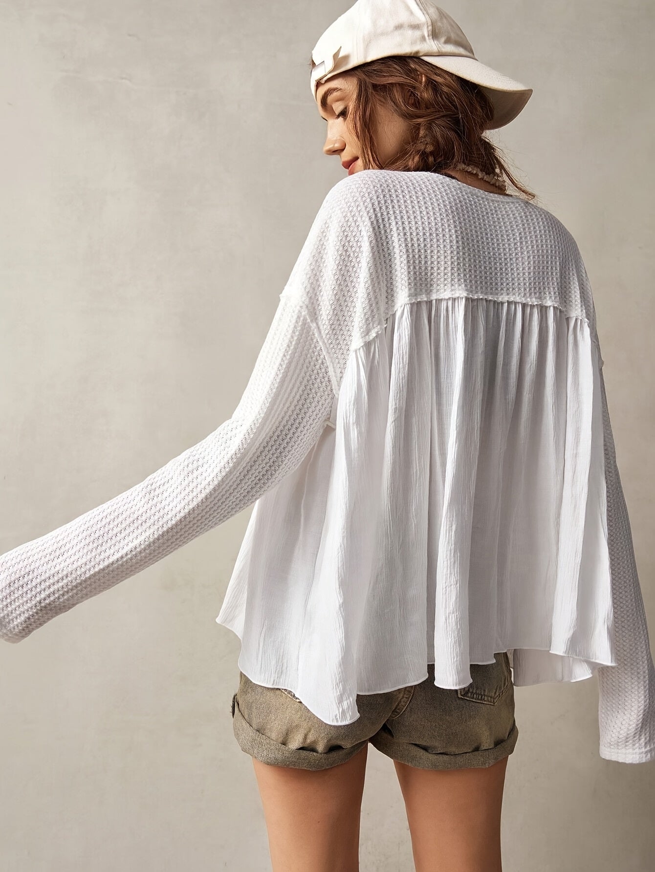 Pauline | Losvallende Blouse met Knoopsluiting