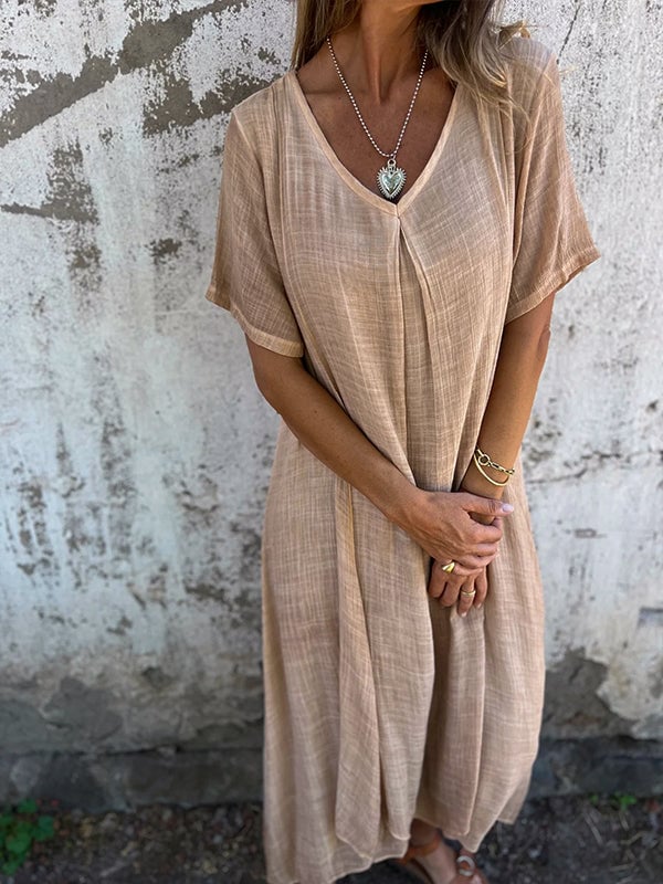 Eline | Casual Zomerjurk met Relaxte Pasvorm