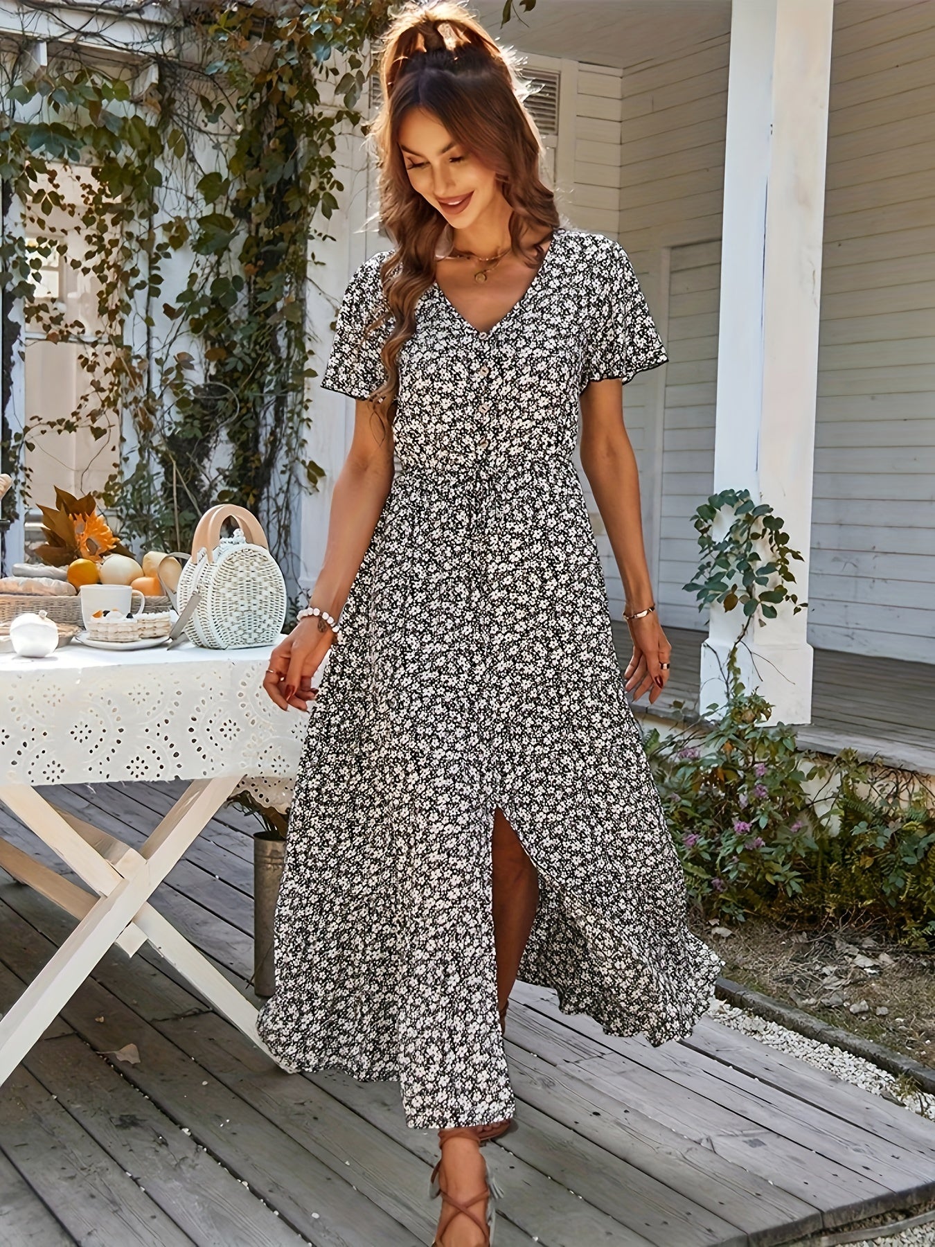 Nadine | Zomerse Bloemenjurk