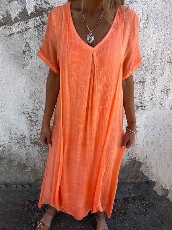 Eline | Casual Zomerjurk met Relaxte Pasvorm