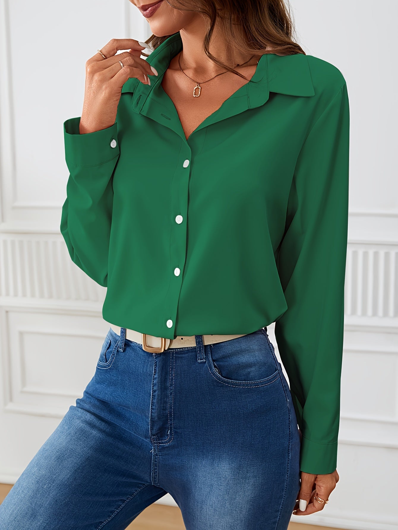 Elsbeth | Elegante Blouse met Lange Mouwen