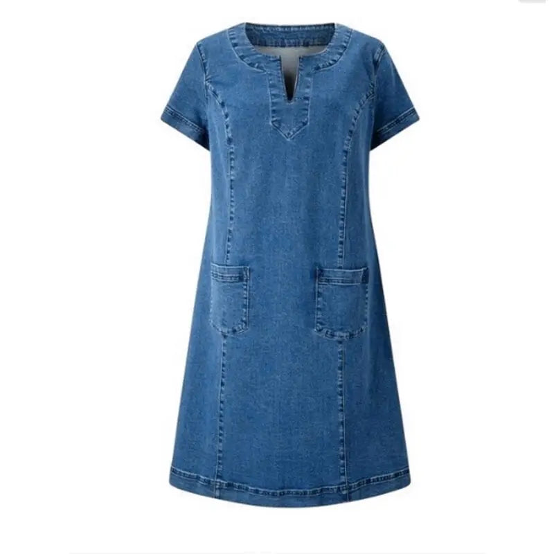 Sofie | Zachte Denim Jurk