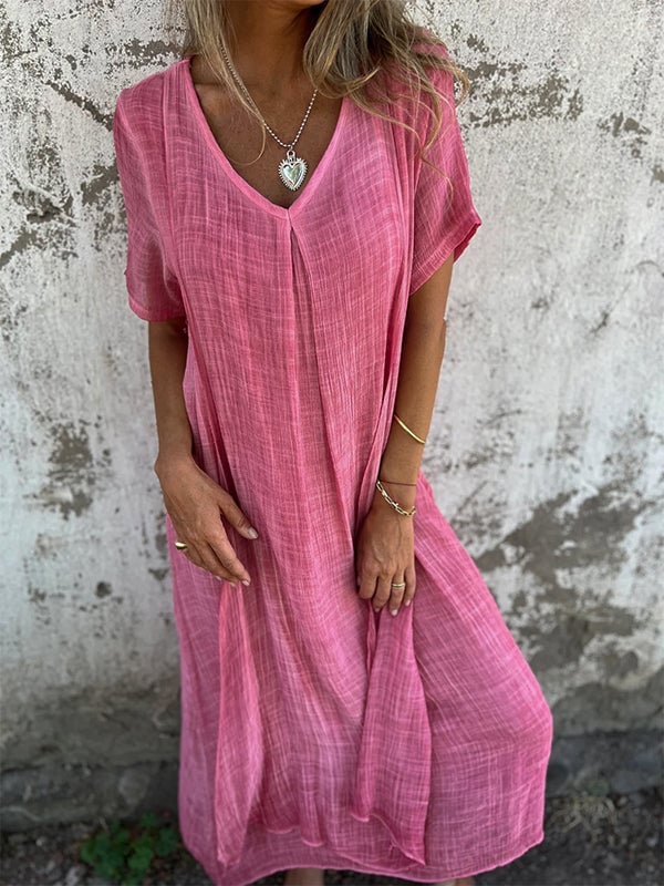 Eline | Casual Zomerjurk met Relaxte Pasvorm
