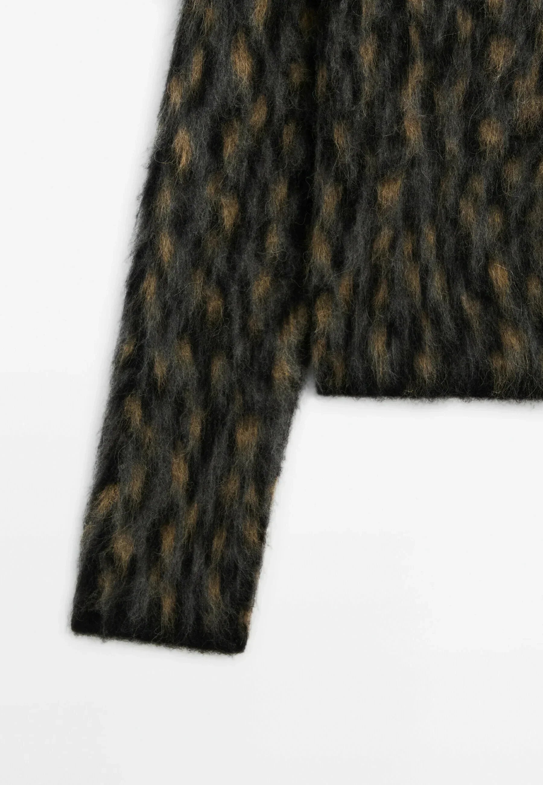 Inge | Gebreid Vest met Panterprint