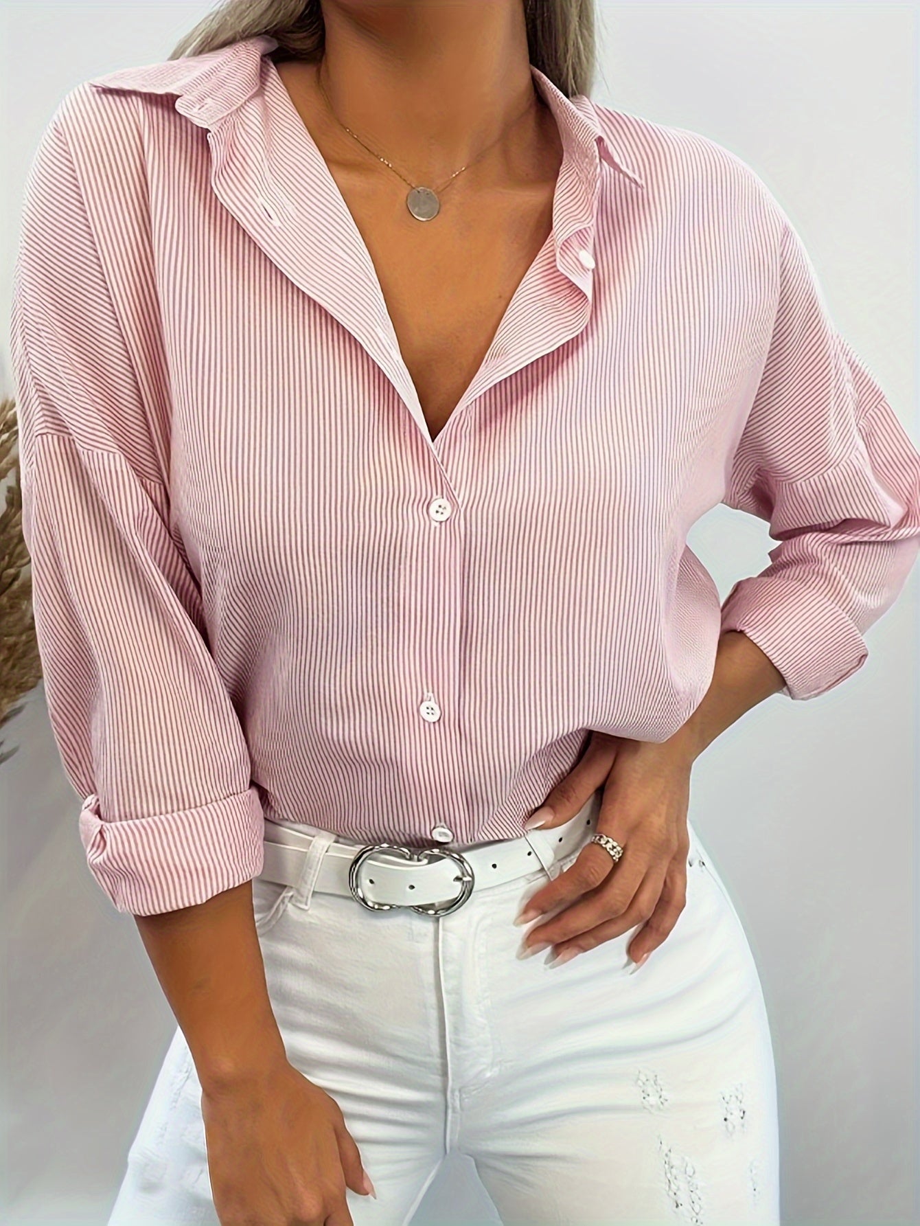 Trudy | Gestreepte Blouse met Losse Pasvorm