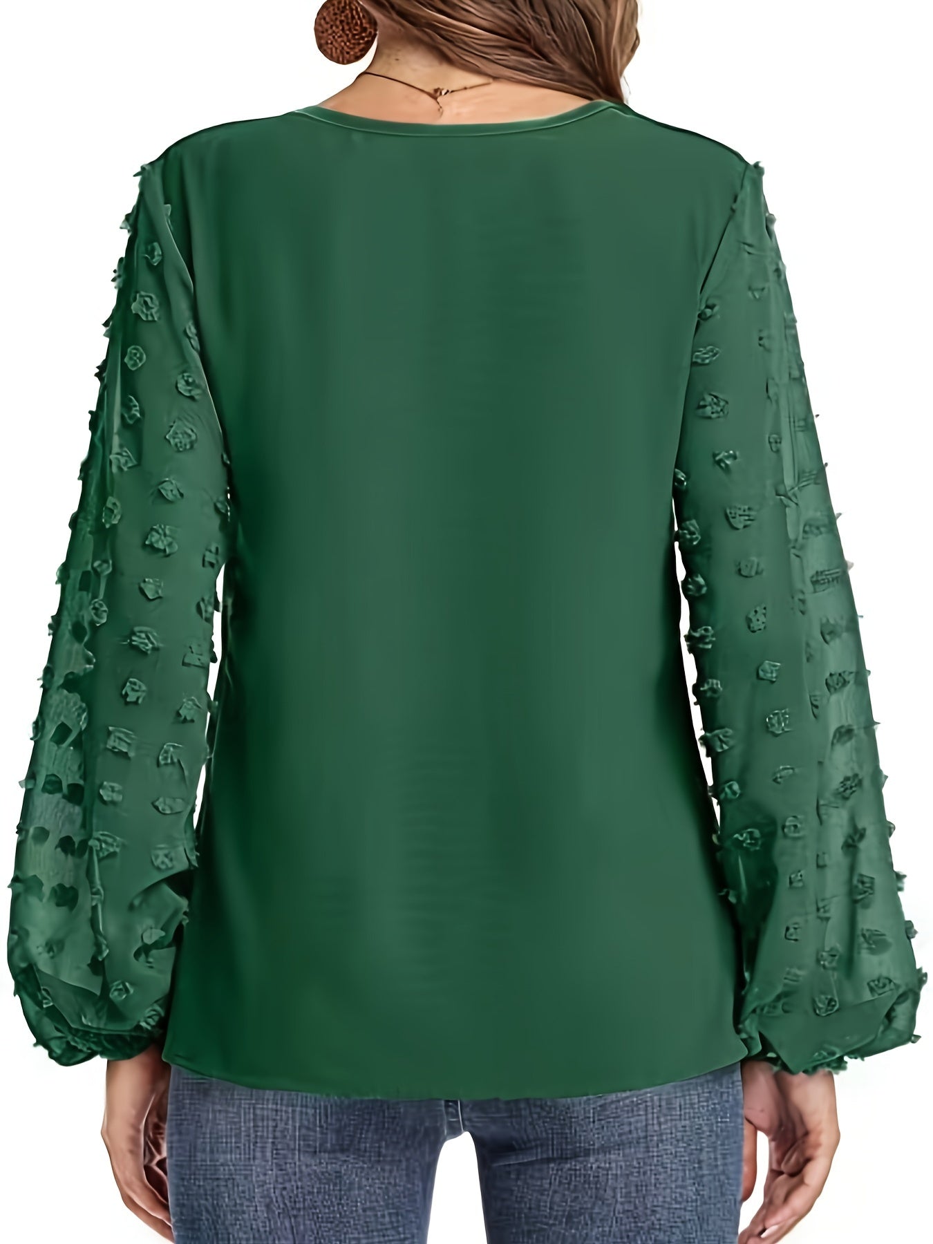Wilma | Elegante V-hals blouse met luchtige mouwen