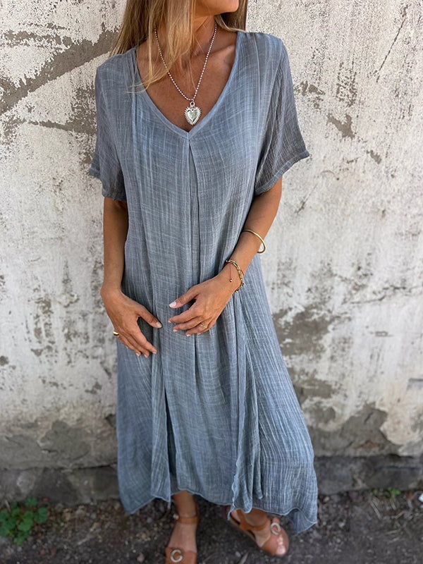 Eline | Casual Zomerjurk met Relaxte Pasvorm