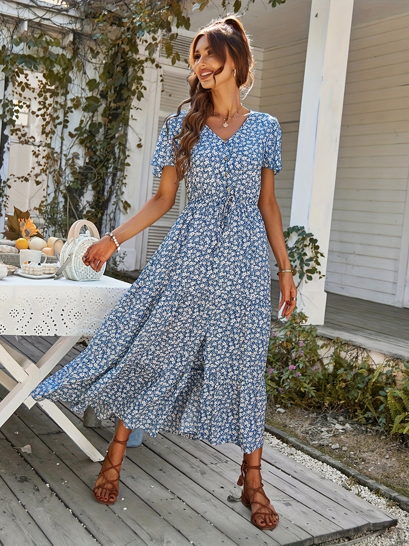 Nadine | Zomerse Bloemenjurk