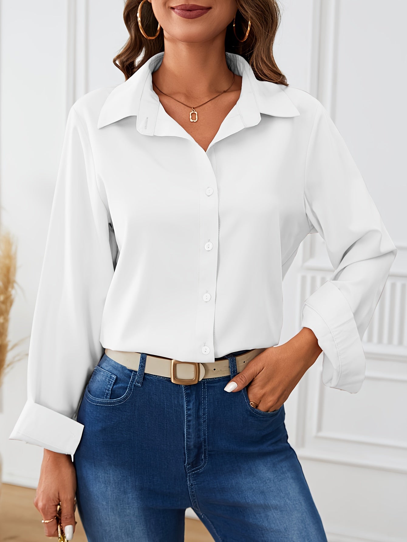 Elsbeth | Elegante Blouse met Lange Mouwen