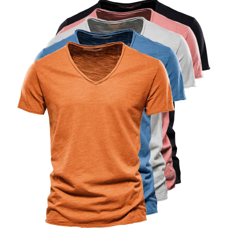 Boris | Zomerse T-Shirt met V-Hals