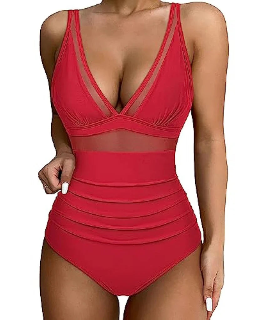 Jennie | Mesh-Detail Vormgevende Zwembody