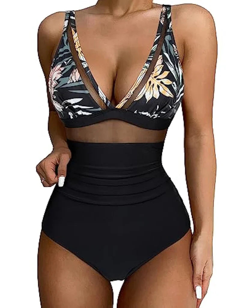 Jennie | Mesh-Detail Vormgevende Zwembody