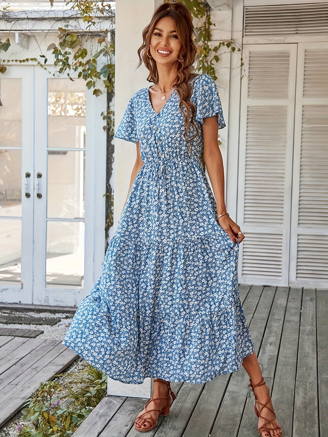 Nadine | Zomerse Bloemenjurk