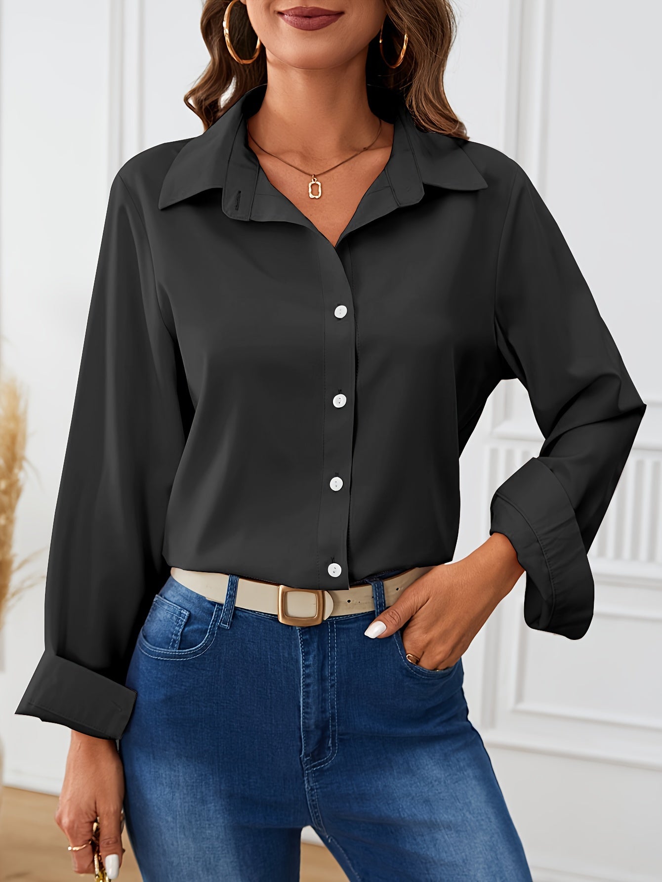Elsbeth | Elegante Blouse met Lange Mouwen
